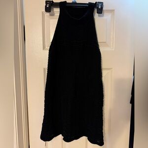 SHEIN Black Knit Swim Coverup